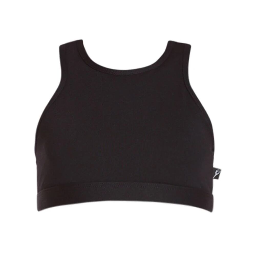 NWT Energetiks Size Adult L Tate Crop Top in Black AC134